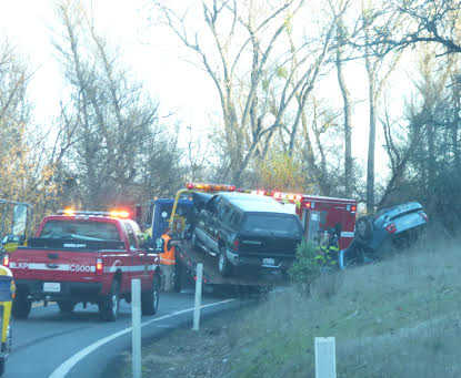 The scene of a fatal wreck near Nice, Calif., on Wednesday, December 21, 2016. Photo courtesy of John Parker. 122116fatalcutoffwreckparker