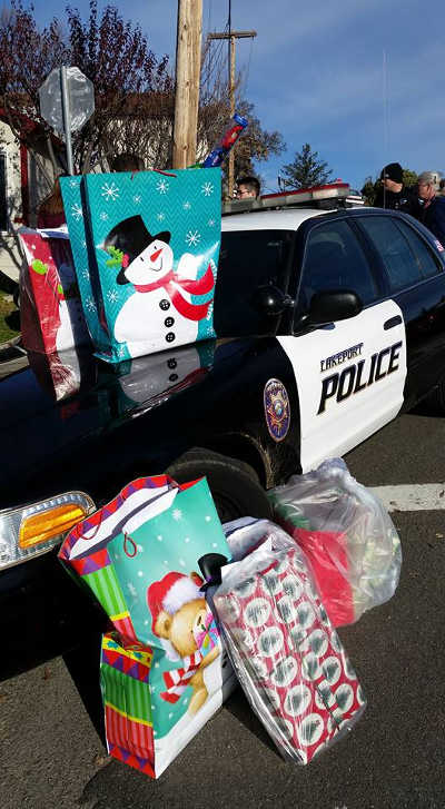 Some of the gifts delivered on Thursday, December 22, 2016, to children around Lake County, Calif., who have been served by the Victim-Witness Division. Photo courtesy of Denise Johnson of the Lake County District Attorney’s Office Victim-Witness Division. 122216victimwitnesstoydrivecar
