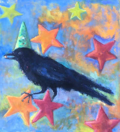 The work of Lake County, Calif., artist Tamsen Donner will be on display at the Upper Lake Mercantile through July 30, 2016. tamsendonnercrow