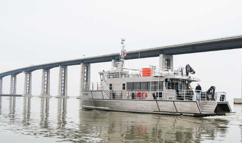 The Sentinel research vessel. Photo courtesy of the California Department of Water Resources. dwrsentinel