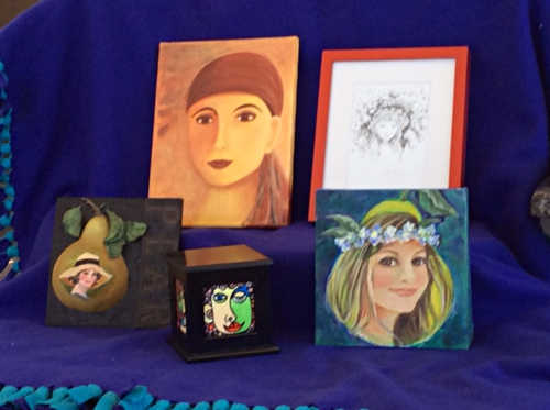 The Konocti Art Society's “Faces” exhibit is on display in the month of September 2016 at WestAmerica Bank on Main Street in Kelseyville, Calif. Courtesy photo. kasfacesexhibit
