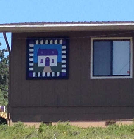 The “Home Sweet Home” quilt block is located at Sterling Mortgage and North Bay Merchant Services in Lakeport, Calif. Photo courtesy of the Lake County Quilt Trail. lcqthomesweethome
