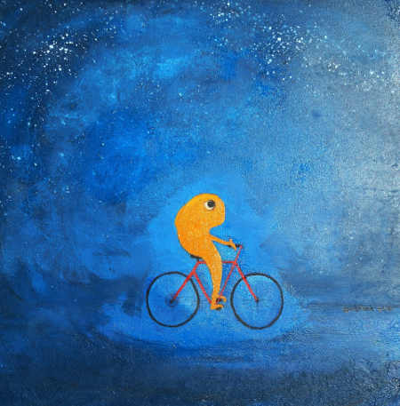 The work of Cris Qualiana will be on display at the Lake County Wine Studio in October 2016. qualianabluefish