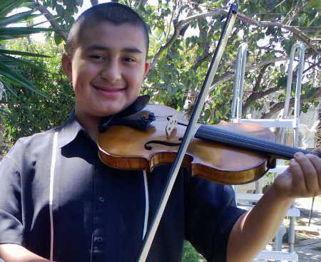 Rafael Contreras is the concertmaster of the Lake County Symphony Association’s Youth Orchestra. Contreras will be part of the Know Lake County program on the LCSA at Lakeport Library in Lakeport, Calif., on Saturday, October 15, 2016. Courtesy photo. rafaelcontrerasklc