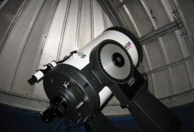 The 16-inch research grade telescope at the Taylor Observatory in Kelseyville, Calif. Image courtesy of John Zimmerman. taylorobservatoryscope