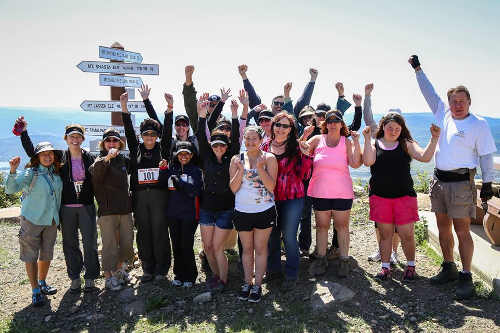 Community members taking part in the inaugural hike to benefit Worldwide Healing Hands, based in Kelseyville, Calif. Courtesy photo. worldwidehealinghandshike